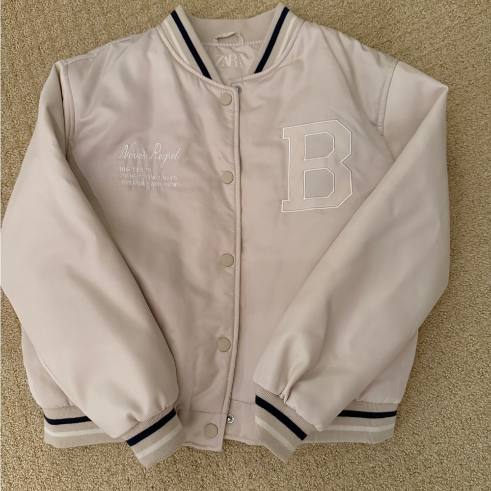 Zara Cream Puffer Jacket